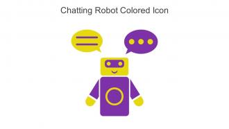 Chatting Robot Colored Icon In Powerpoint Pptx Png And Editable Eps Format