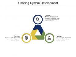 Chatting system development ppt powerpoint presentation infographic template cpb