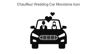 Chauffeur Wedding Car Monotone Icon In Powerpoint Pptx Png And Editable Eps Format