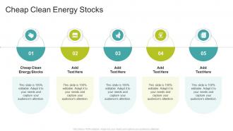 Cheap Clean Energy Stocks In Powerpoint And Google Slides Cpb
