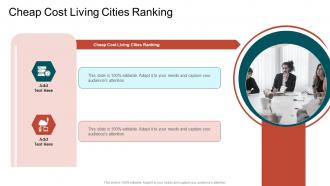 Cheap Cost Living Cities Ranking In Powerpoint And Google Slides Cpb