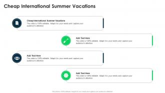 Cheap International Summer Vacations In Powerpoint And Google Slides Cpb