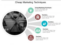 Cheap marketing techniques ppt powerpoint presentation gallery professional cpb