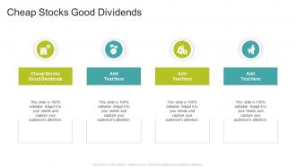 Cheap Stocks Good Dividends In Powerpoint And Google Slides Cpb