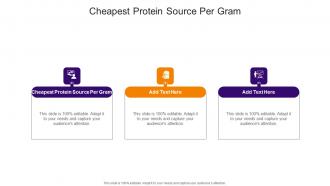 Cheapest Protein Source Per Gram In Powerpoint And Google Slides Cpb