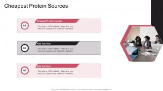 Cheapest Protein Sources In Powerpoint And Google Slides Cpb