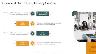 Cheapest Same Day Delivery Service In Powerpoint And Google Slides Cpb