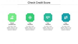 Check credit score ppt powerpoint presentation icon influencers cpb