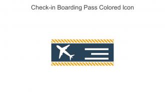 Check In Boarding Pass Colored Icon In Powerpoint Pptx Png And Editable Eps Format