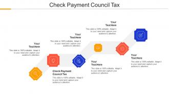 Check Payment Council Tax Ppt Powerpoint Presentation Icon Layout Ideas Cpb