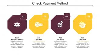 Check Payment Method Ppt Powerpoint Presentation Infographic Template Cpb