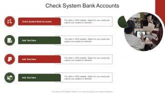 Check System Bank Accounts In Powerpoint And Google Slides Cpb
