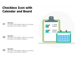 Checkbox icon with calendar and board