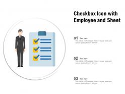 Checkbox icon with employee and sheet