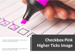 Checkbox Pink Higher Ticks Image