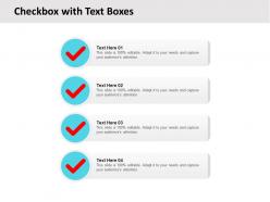 Checkbox with text boxes