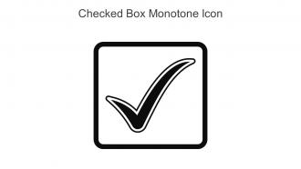 Checked Box Monotone Icon In Powerpoint Pptx Png And Editable Eps Format