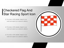 Checkered flag red and white