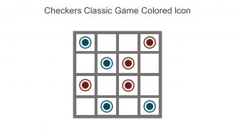 Checkers Classic Game Colored Icon In Powerpoint Pptx Png And Editable Eps Format