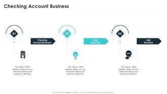 Checking Account Business In Powerpoint And Google Slides Cpb