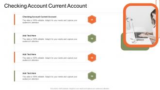 Checking Account Current Account In Powerpoint And Google Slides Cpb