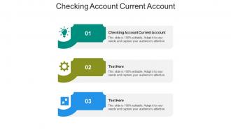 Checking account current account ppt powerpoint presentation inspiration icons cpb