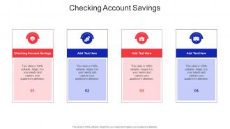 Checking Account Savings In Powerpoint And Google Slides Cpb