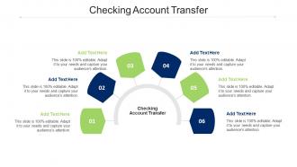 Checking Account Transfer Ppt Powerpoint Presentation Ideas Format Ideas Cpb