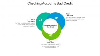 Checking accounts bad credit ppt powerpoint presentation templates cpb