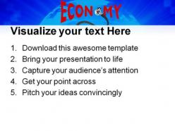 Checking economy health global powerpoint templates and powerpoint backgrounds 0311