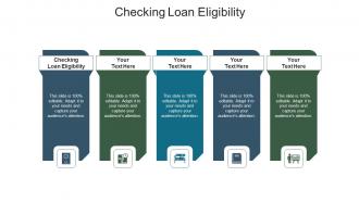 Checking loan eligibility ppt powerpoint presentation icon slides cpb