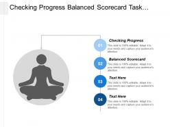 Checking Progress Balanced Scorecard Task Environment Industry Analysis Cpb