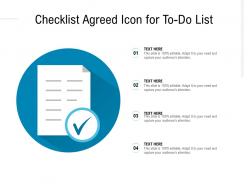 Checklist agreed icon for to do list