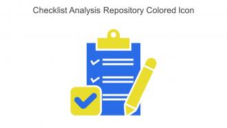 Checklist Analysis Repository Colored Icon In Powerpoint Pptx Png And Editable Eps Format
