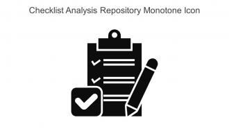 Checklist Analysis Repository Monotone Icon In Powerpoint Pptx Png And Editable Eps Format