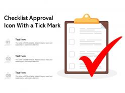 Checklist Approval Icon With A Tick Mark