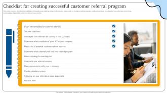 Checklist For Creating Successful Customer Referral Program Enhancing Customer Support