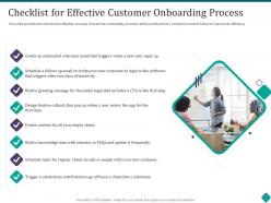 Checklist For Effective Customer Onboarding Process Customer Onboarding Process Optimization