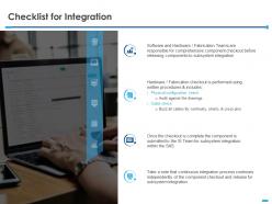Checklist for integration fabrication ppt powerpoint presentation slides show