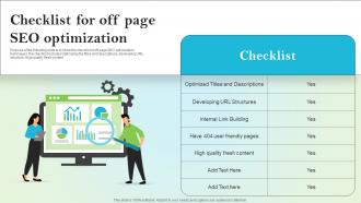Checklist For Off Page Seo Optimization On Site Search Engine Optimization Strategy For Organization