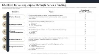 Checklist For Raising Capital Through Series A Funding