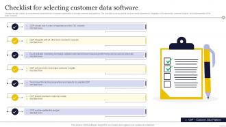 Checklist For Selecting Customer Data Software
