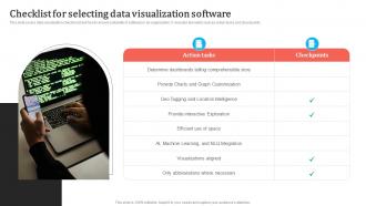 Checklist For Selecting Data Visualization Software