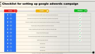 Checklist For Setting Up Google Adwords Campaign