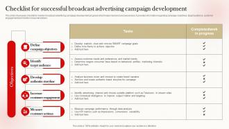 Checklist For Successful Broadcast Advertising Campaign Development