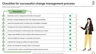 Checklist For Successful Change Management Process The Change Catalyst Ppt Powerpoint CM SS V