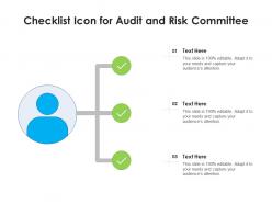 Checklist icon for audit and risk committee