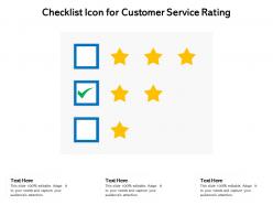 Checklist icon for customer service rating