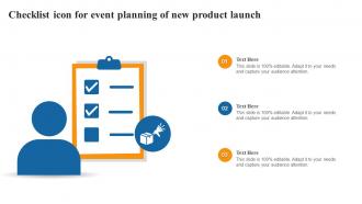 Checklist Icon For Event Planning Of New Product Launch