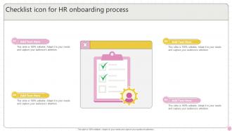 Checklist Icon For HR Onboarding Process